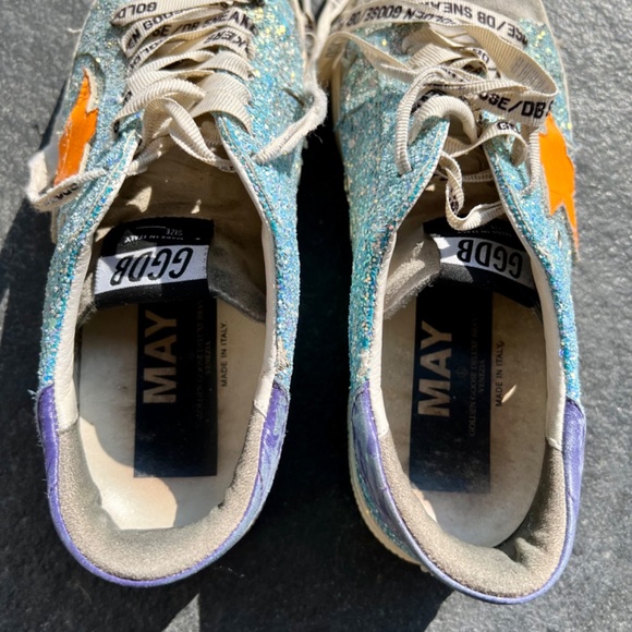 Golden Goose May sparkly baby blue sneakers - Picture 4 of 7